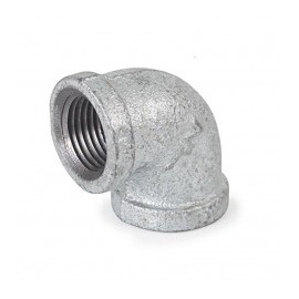 (Venta por pieza) Conector para tubo de acero galvanizado de 1/2" de 90° Grados Conector de 90 grados para tubo Galvanizado
