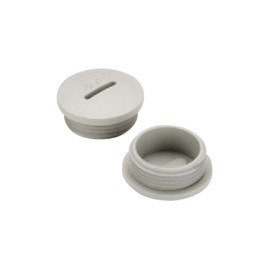 3/4" threaded plug for weatherproof square box.