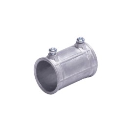 Coupling 1" (25mm) Thin Wall With Screw (American Type) Galvanized, Green Label.