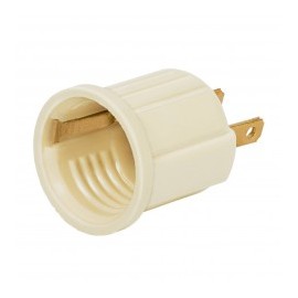 Portalampara Adaptador para Foco Adaptador de 2 polos a Foco E26 y E27