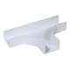 Sección en "T" color blanco de PVC auto extinguible Accesorio en T para canaleta T para canaleta plástica PVC