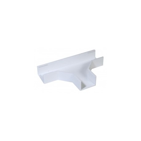 Sección en "T" color blanco de PVC auto extinguible Accesorio en T para canaleta T para canaleta plástica PVC
