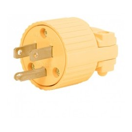(1 pieza) Clavija Industrial , 2 Polos, 3 Hilos,125v Clavija Reforzada con tierra Clavija de 125v