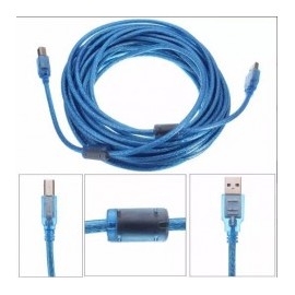 Cable USB de tipo A a tipo B cable USB para impresora de 1.5 Metros con filtro anti ruido Cable USB Azul de 1 Metro con 50cm