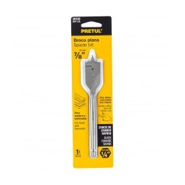 Broca para madera plana de 7/8" Broca plana con filos dobles PRETUL by TRUPER para madera y lamina