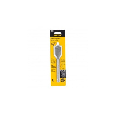 Broca para madera plana de 7/8" Broca plana con filos dobles PRETUL by TRUPER para madera y lamina