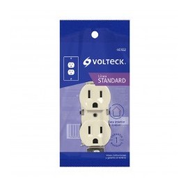 Contacto Doble Aterrizado Std Voltech 46102 Contacto doble aterrizado Contacto para pared