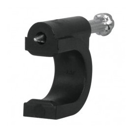 Grapa para Cable de 5mm bolsa con 50 piezas Grapa sujetador para cable UTP, Coaxial, RJ45, de Video, Grapa Negra