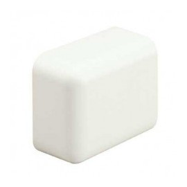 Tapa Final, para uso con canaleta LD3, material ABS, Color Blanco Mate