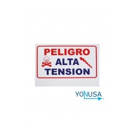 Danger sign for electrified fences, highly durable and easy to install. Electric fence