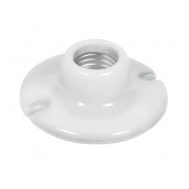 Socket Portalampara de porcelana de 4 1/2" pulgada para focos estandar E26/E27 Circular Base para foco Led, ahorrador, normal