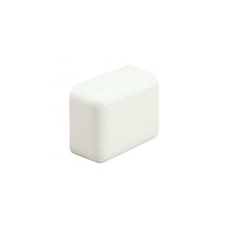 End Cap, for use with LD5 trunking, ABS material, Matte White Color