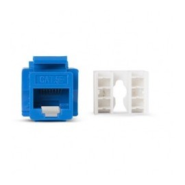 Módulo Jack Keystone Cat5e con terminación 110 para faceplate - Color Azul Jack azul categoria 5e Jack cat5e cat 5e