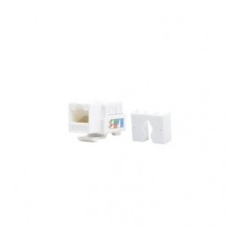 Jack Keystone Cat5e con terminación 110 para faceplate - Color Blanco Conector Cat5e Jack cat. 5e