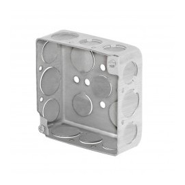 Chalupa reforzada de 4 x 4" pulgadas Caja metalica electrica Chalupa cuadrada REFORZADA