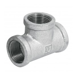 1 pieza TEE sencilla acero galvanizado de 1/2" conector en T galvanizado de media Tee Galvanizado 1/2''