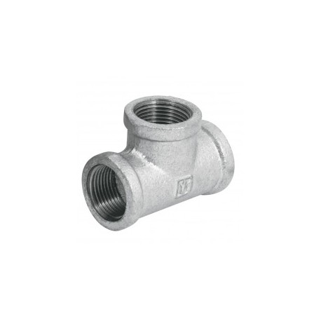 1 pieza TEE sencilla acero galvanizado de 1/2" conector en T galvanizado de media Tee Galvanizado 1/2''