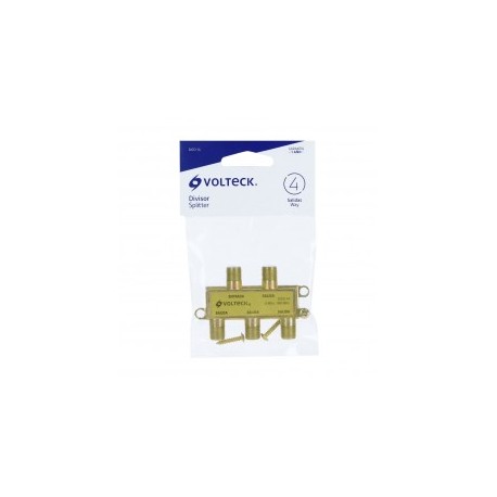 Coaxial signal splitter for TV Television, cablevision, sky, RG6 1 input 4 outputs signal Video Cable splitter