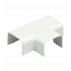 Conexión en "T", para uso con canaleta LD3, material ABS, Color Blanco Mate