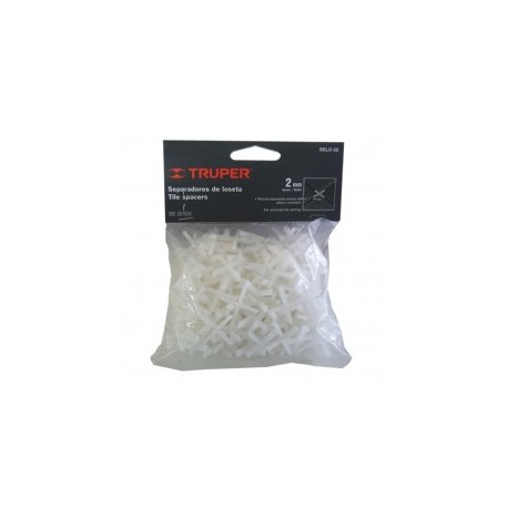 Separador de loseta Separador de piso de 2 mm bolsa con 200 piezas Separadores para piso vitro loseta