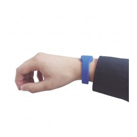 Brazalete de PROXIMIDAD 125 Khz (TIPO EM), 65 mm de Diametro, color azul Tarjeta ID de acceso tipo llavero pulsera