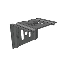 Ménsula económica MallaFils, para montaje en pared, para anchos de charola de 50 mm, con acabado electrozinc