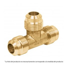 Tee Unión De Latón, 5/16' Foset Conexion para gas tipo T de 5/16" pulgadas marca FOSET