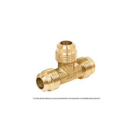 Tee Unión De Latón, 5/16' Foset Conexion para gas tipo T de 5/16" pulgadas marca FOSET