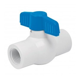 1 pieza Valvula de esfera de 1/2" Pulgada de Media pulgada para tubo de PVC Llave de paso para tubo de PVC Cedula 40