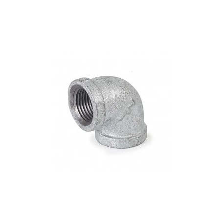 (Venta por pieza) Conector para tubo de acero galvanizado de 3/4" de 90° Grados Conector de 90 grados codo Galvanizado