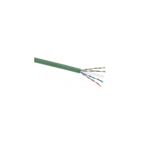 1 Metro Cable UTP Cat.6a Categoría 6A VERDE CORNING (Antes 3m) 10g 10GBase-T U/UTP 100% Cobre 4 Pares