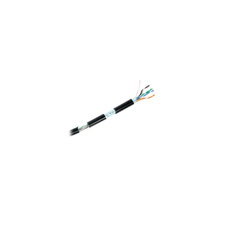 1 metro Cable Cat6+ CALIBRE 23 Exterior Blindado FTP Climas Extremos, UL para de CCTV y redes de datos. Uso en Intemperie.