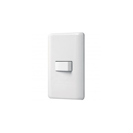 Placa Armada Con 1 Interruptor Sencillo Volteck Basic 25078 Paquete de placa de pared doble con interruptor sencillo de pared