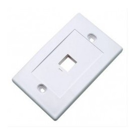 Placa de pared 1 puerto intellinet blanca Placa de 1 puerto Faceplate intellinet Faceplate 2x4 Blanca