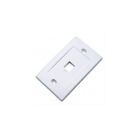 Placa de pared 1 puerto intellinet blanca Placa de 1 puerto Faceplate intellinet Faceplate 2x4 Blanca