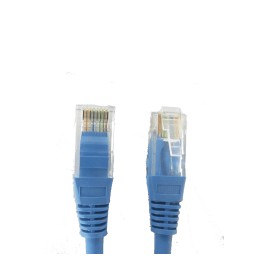 Patch cord Cat.5e Categoría 5e Cable de Red de 1 metro color Azul Cable de ethernet Azul 1 Metro Cat5e
