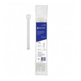 Cincho de plastico Cincho plastico de 30cm centimetros color natural Cincho blanco tensión de 120lb libras ancho de 7.6mm