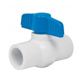 1 pieza Valvula de esfera de 1/2" Pulgada de Media pulgada para tubo de PVC Llave de paso para tubo de PVC Cedula 40 LISA