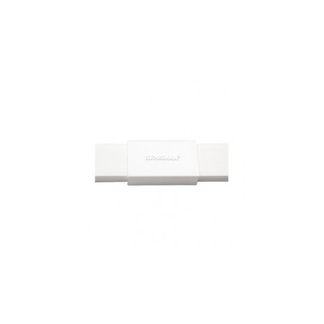 Pieza De Unión Color Blanco De PVC Auto Extinguible, Para Canaletas Unión Para Canaleta De PVC Plástica Blanca Canaleta 1735
