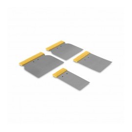 Juego Espatulas Para Albañil Cuñas Flexibles Resanar Raspar Juego de cuña con mango plastico Paquete Set de Uñas para raspar