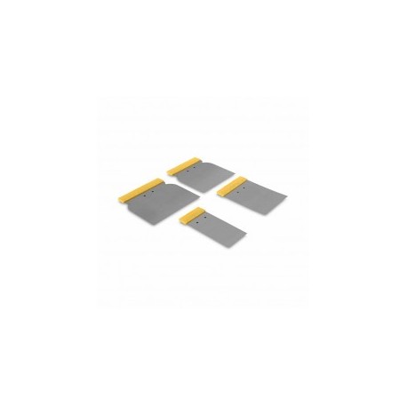 Juego Espatulas Para Albañil Cuñas Flexibles Resanar Raspar Juego de cuña con mango plastico Paquete Set de Uñas para raspar