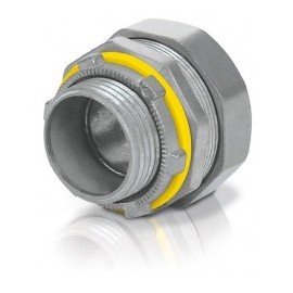 Conector Hermético Recto 3/4'' Voltech 46931Conector para Manguera de plástico con metal Liquid Tight de 3/4"