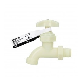 Llave para Jardin Llave de plastico para manguera Llave platica de 1/2" pretul