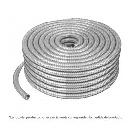 1 Metro de manguera de 1" Metálico Metálica Manguera flexible de 1" pulgada Tubo flexible 0.20mm Poliducto Corrugado