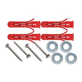 Mounting kit for Rack on floor, wall, wall Screws for Mounting Cabinet or Rack Bracket On floor or Wall WITH PLASTIC LOCKER