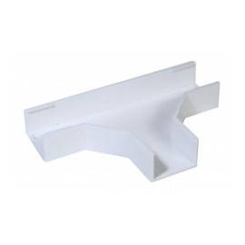 Sección En "T" Color Blanco De PVC Auto Extinguible Accesorio En T Para Canaleta T Para Canaleta Plástica PVC