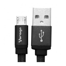Cable Micro usb para cargar celular Cable USB 2.0 Cable para celular de 1 Metro Negro Cable vorago