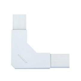 Sección en "L" blanco de PVC para canaleta Conector para Canaleta tipo L para 1619 con adhesivo y sin adhesivo