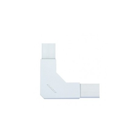 Sección en "L" blanco de PVC para canaleta Conector para Canaleta tipo L para 1619 con adhesivo y sin adhesivo