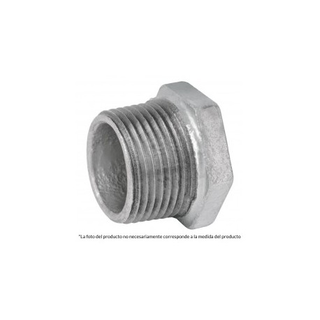 1 pieza Reduccion Bushing Galvanizado 1 1/4'' x 3/4' Rediccion de galvanizado de 11/4" a 3/4" de pulgada
